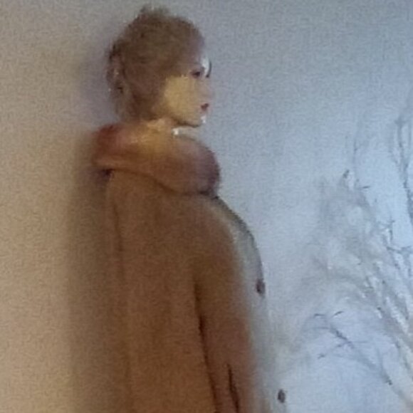 Vintage Bouclé  Women's Coat Genuine Fur Mink? Ring Collar  Sz Small - Picture 8 of 12